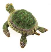 Turtle Rhinestone Trinket Box