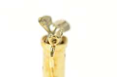 14K Yellow Gold 1960's Golf Club Bag Golfer Textured Charm/Pendant