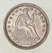 1853 Seated Liberty Half Dime