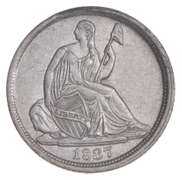 1837 Seated Liberty Half Dime - Large Date