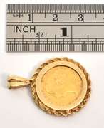 Beautiful 1882 Newfuoundland $2 Gold Pendant