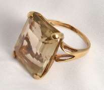 Bold Vintage Citrine Ring