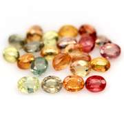 Heated only! 7.02ct fancy color Sapphire set