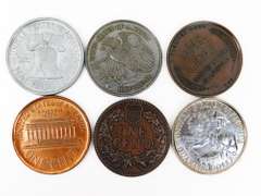 6 Giant 3 Inch Collector Coins