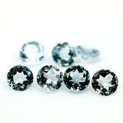 Matched! 7 piece 4.88ct glittering sky blue Topaz set