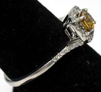 Beautiful Platinum Colored Diamond Ring