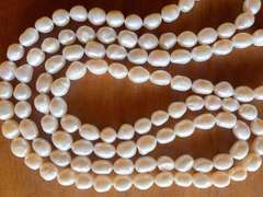 Beautiful 46 inch Long Pearl Necklace