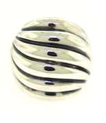 Trendy Silver David Yurman Sculpted Cable Dome Ring
