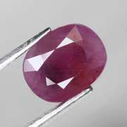 Striking 3.46ct unheated 9x7mm Mozambique Ruby
