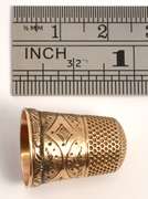 Neat Antique Gold Thimble