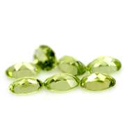Dazzling 3.19ct untreated lime green Peridot set