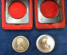 Lot Of 2 Canada Commemorative Silver Dollar