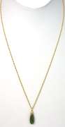 Neat Chrysoprase Necklace in14KT Yellow Gold