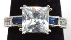 Sterling Silver CZ Cocktail Ring