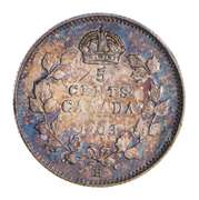 1903 Canada 5 Cents - Toned - Choice