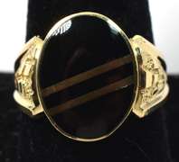 Powerful Onyx Ring in 14KT Yellow Gold