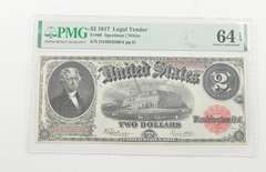 $2 1917 Legal Tender PMG 64 EPQ Choice UNC, Fr # 60 Speelman/White