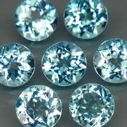 Superb quality 7.14ct 7 pc Swiss blue Topaz set