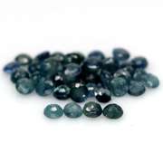 Multi-hue 6.30ct natural blue Sapphire set