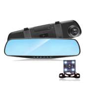 4.3 Inch Dual Lens 1080P Car Rear View Mirror Camera