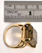 Bold Smokey Quartz Ring