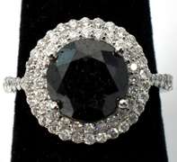 Mesmerizing 14KT Black Diamond Ring