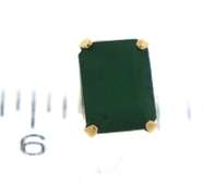 Nice Yellow Gold Emerald Cut Earrings