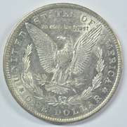 Frosty-white 1880-O Morgan Silver Dollar. Better date