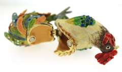 Rooster Rhinestone Trinket Box