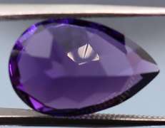 Rich violet 5.58ct emerald cut Amethyst