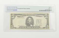 $5 1985 Cleveland FR PMG 58 EPQ Choice About UNC Fr# 1978-D DA Block