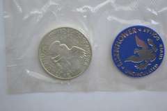 6 1971 S Blue Pack Unc Ike Silver Dollars