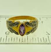 Vintage 925 sterling silver Amethyst Ring