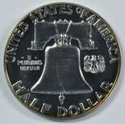 Superb Gem Cameo Proof 1962 Franklin Half Dollar