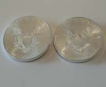 2 X 2021 Unc Silver Eagles