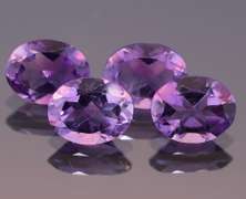 Glittering 6.39ct 7x9mm real Bolivian Amethyst set