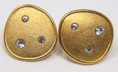 Kathy Levine Silver Tone Custom Earrings
