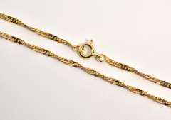 Useful 18k Singapore Link Necklace