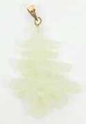 Vintage 10K Chinese Jade Pendant