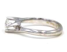 Contemporary 14kt WG Diamond Twisted Ring
