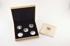 2013 Niue $2 Story Of Osiris 25g Silver Proof 5 Coin Set - Box & COA