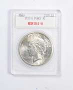 MS63 1927-S Peace Silver Dollar - Redfield - Graded Blanchard