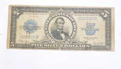 1923 $5.00 United States Silver Certificate - Blue Seal - Large Note