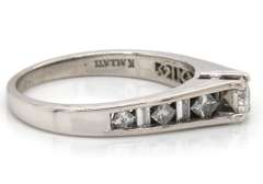 Chic 14kt WG Channel Set Diamond Semi-Mount Ring