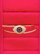 Gorgeous 18kt GP Gemstone Cuff Bracelet