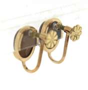 Beautiful 14kt Yellow Gold Tiger Eye Screw-On Earrings