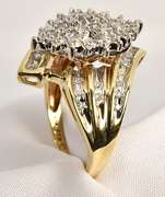 Sparkling Diamond Cluster Ring