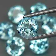 Superb quality 7.14ct 7 pc Swiss blue Topaz set