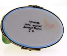 Rochard Hand Painted Flamingo Trinket Box