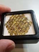 Collectors 27.94ct set of rare UNHEATED yellow Tanzanite!